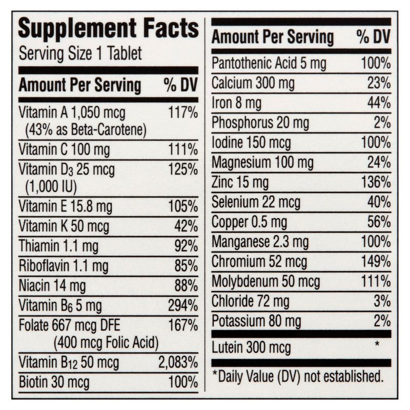 Centrum Silver Women 50+ Multivitamin/Multimineral Supplement, 65 count