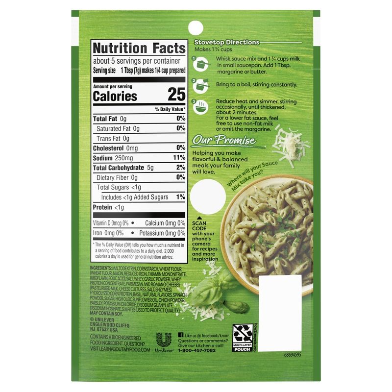 Knorr Creamy Pesto Sauce Mix, 1.2 oz