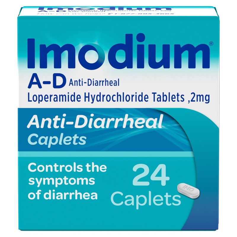 Imodium Anti-Diarrheal Caplets, 2 mg, 24 count