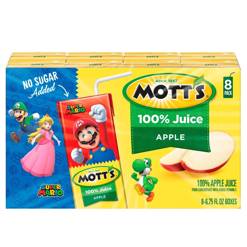 Mott's Apple 100% Juice, 8 count