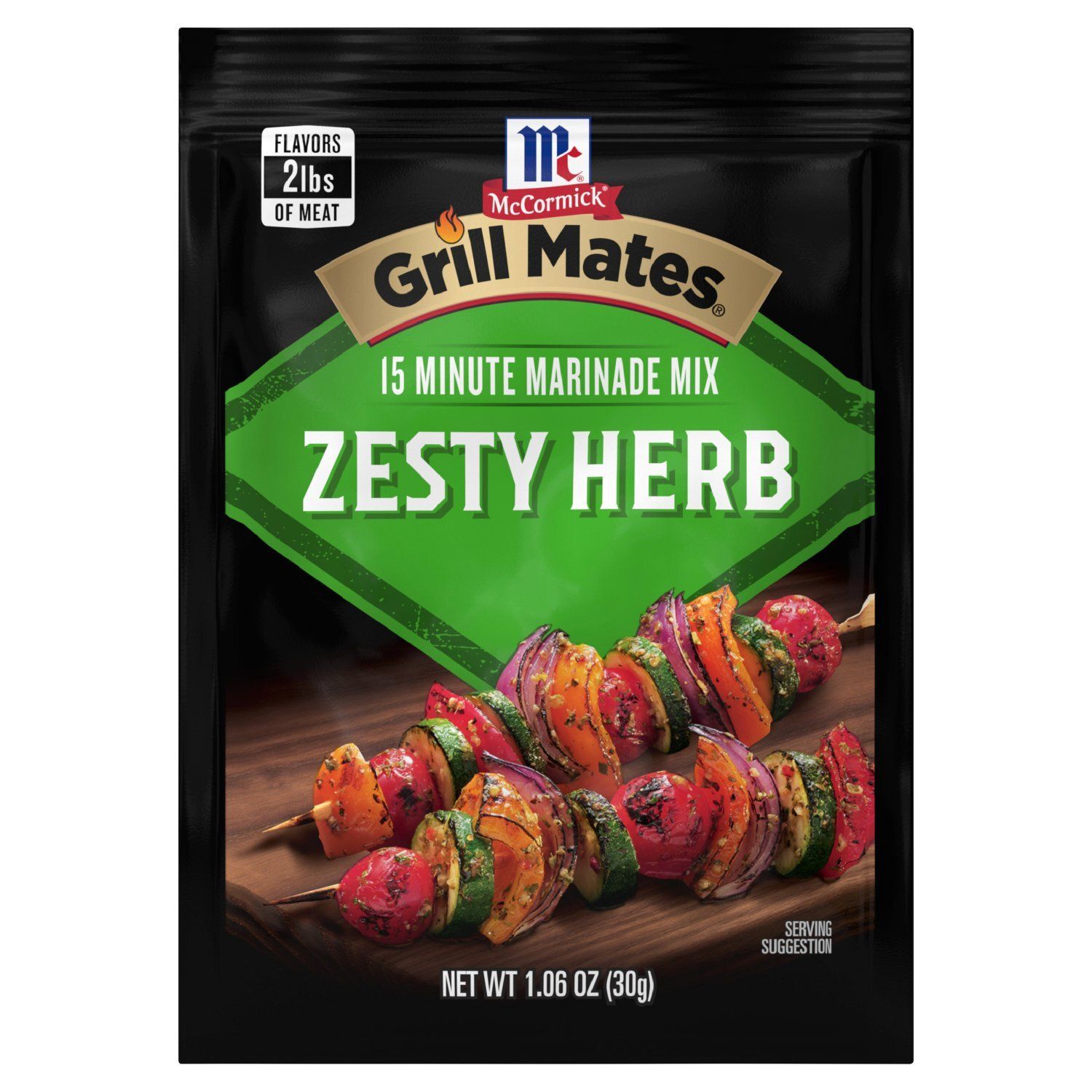 McCormick Grill Mates Zesty Herb 15 Minute Marinade Mix, 1.06 oz