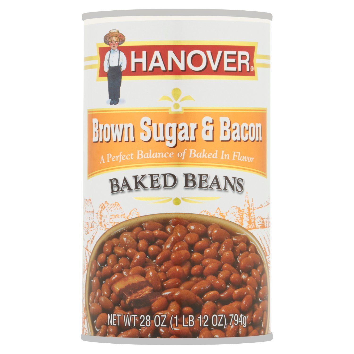 Hanover Brown Sugar &amp; Bacon Baked Beans, 28 oz