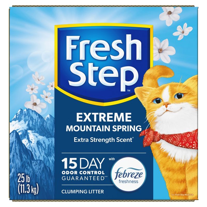 Fresh Step Extreme Mountain Spring Scent Clumping Litter, 25 lb