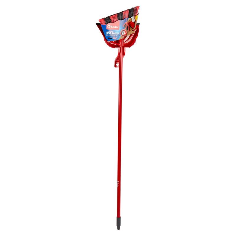 O-Cedar PowerCorner One Sweep Broom &amp; Step-On Dust Pan