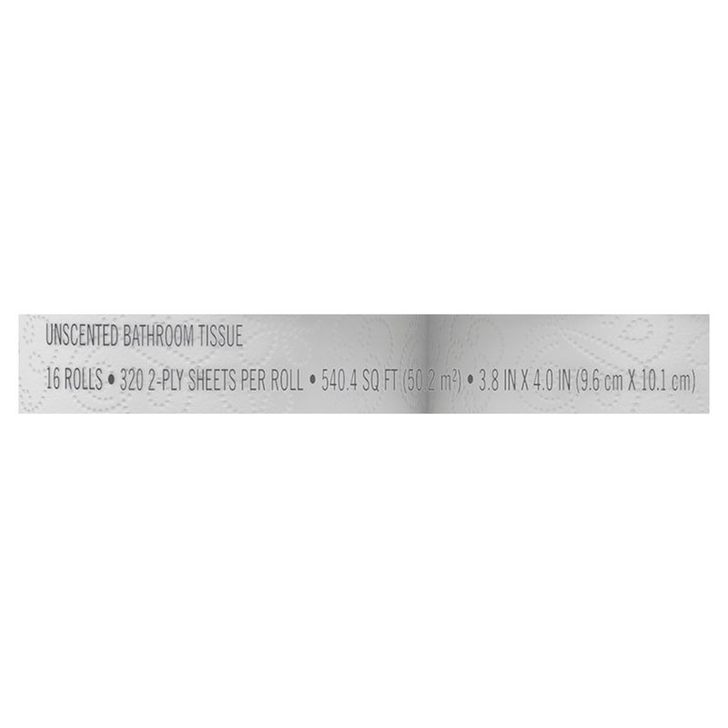 Angel Soft Unscented Bathroom Tissue, 320 2-ply sheets per roll, 16 count