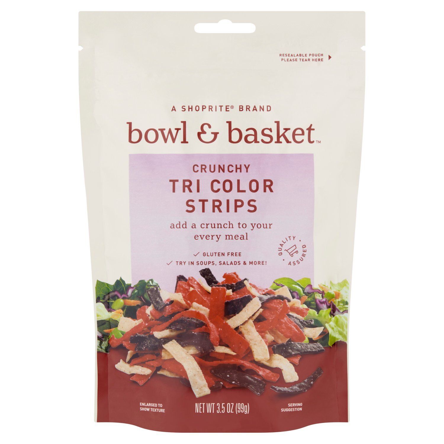 Bowl &amp; Basket Crunchy Tri Color Strips, 3.5 oz