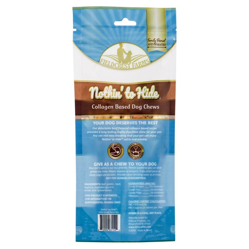 Fieldcrest Farms Nothin' to Hide Collagen Based Dog Chews, 10 count, 2.3 oz