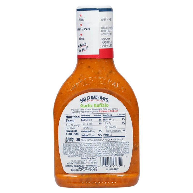 Sweet Baby Ray's Garlic Buffalo Wing Sauce, 16 fl oz