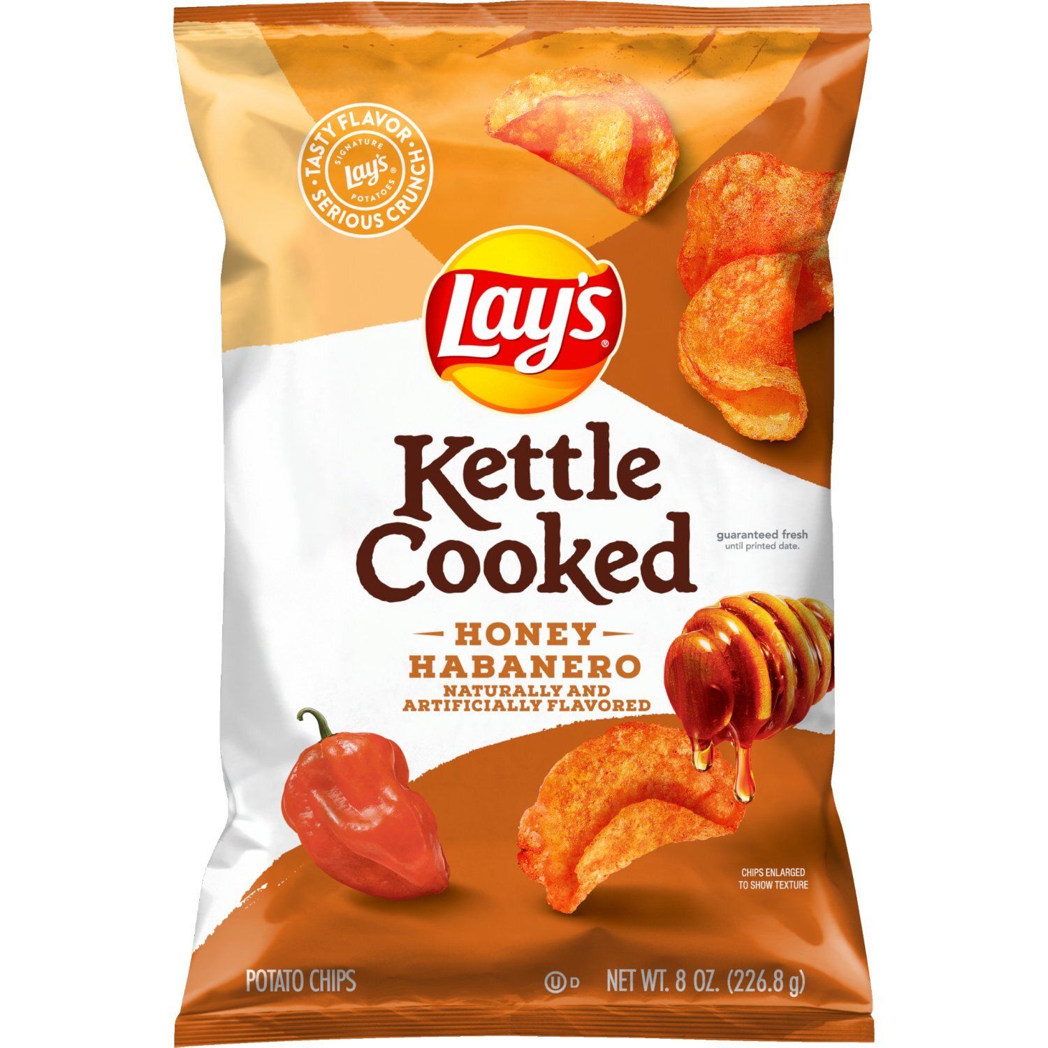 Lay's Kettle Cooked Potato Chips Honey Habanero 8 Oz