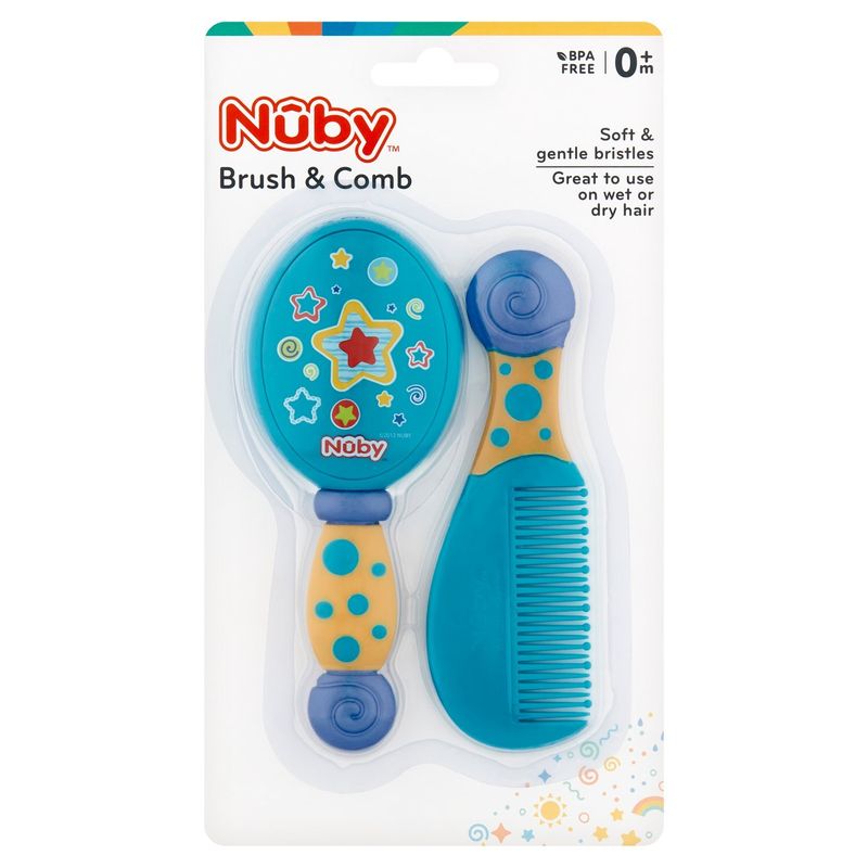 Nuby Brush &amp; Comb, 0m+