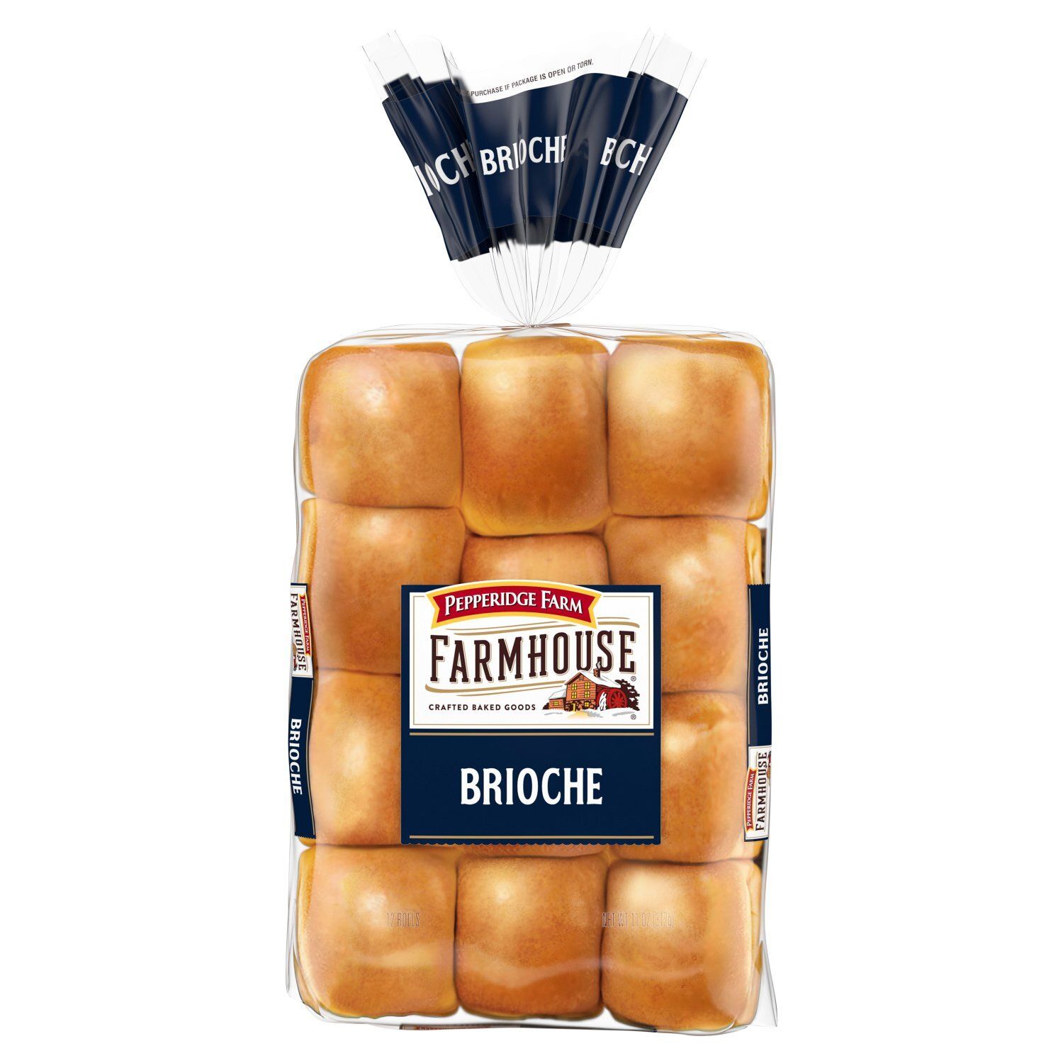 Pepperidge Farm Farmhouse Brioche Rolls, 12 count, 11 oz