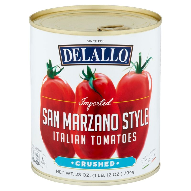 Delallo San Marzano Style Italian Crushed Tomatoes, 28 oz