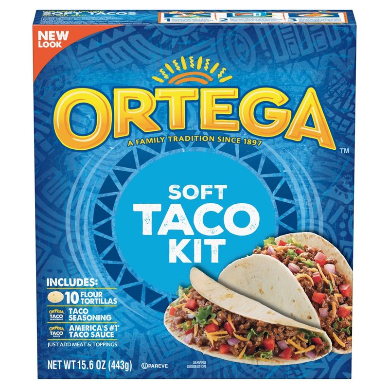 Ortega Soft Taco Dinner Kit  10ct