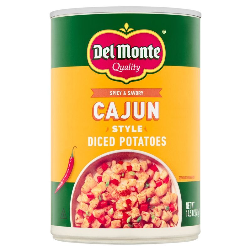 Del Monte Spicy &amp; Savory Cajun Style Diced Potatoes, 14.5 oz