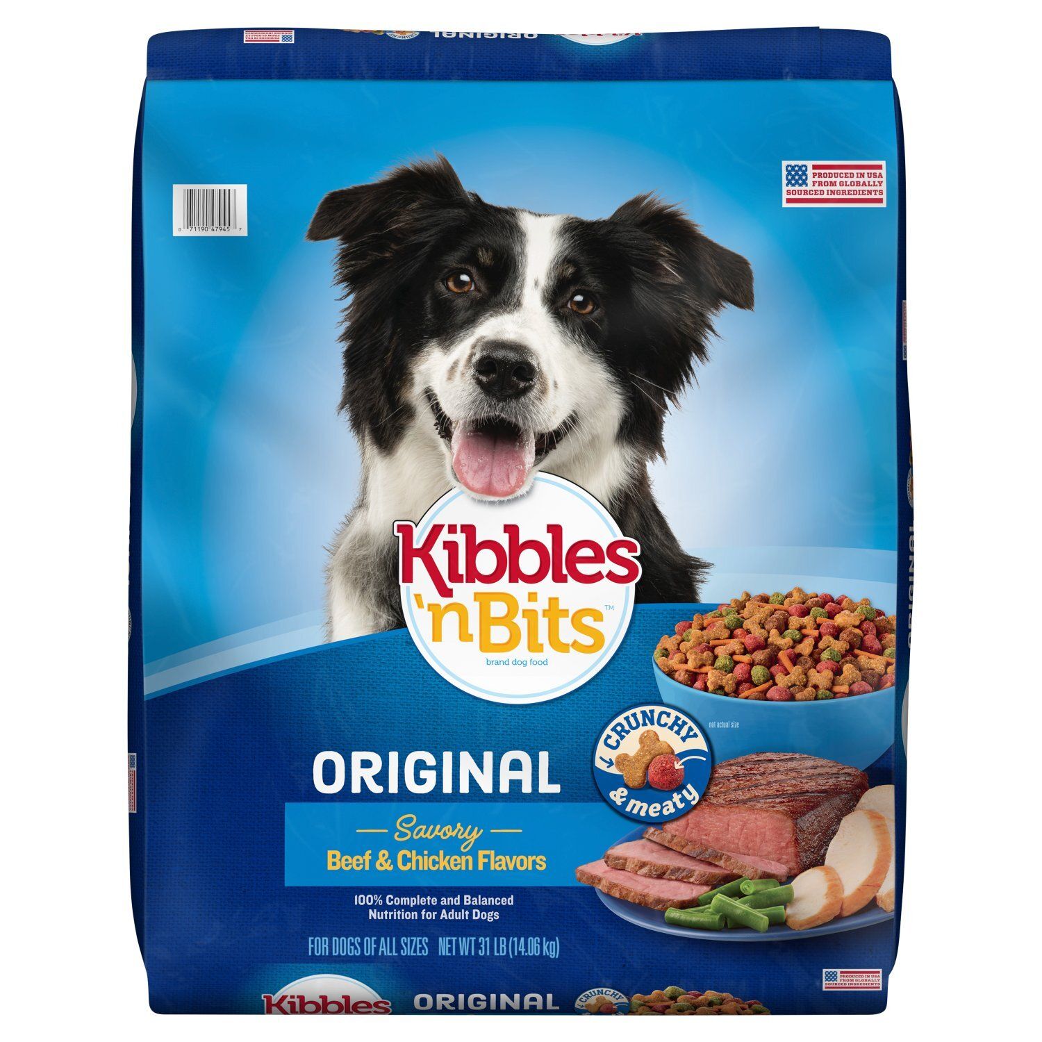 Kibbles 'n Bits Original Savory Beef &amp; Chicken Flavors Dog Food, 31 lb