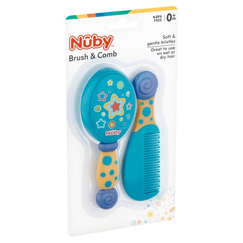 Nuby Brush &amp; Comb, 0m+