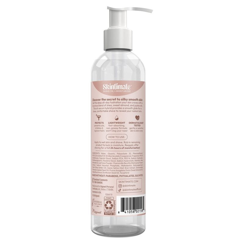 Skintimate Coconut Bliss 2 in 1 Shave Oil + Moisturizer, 7.3 fl oz