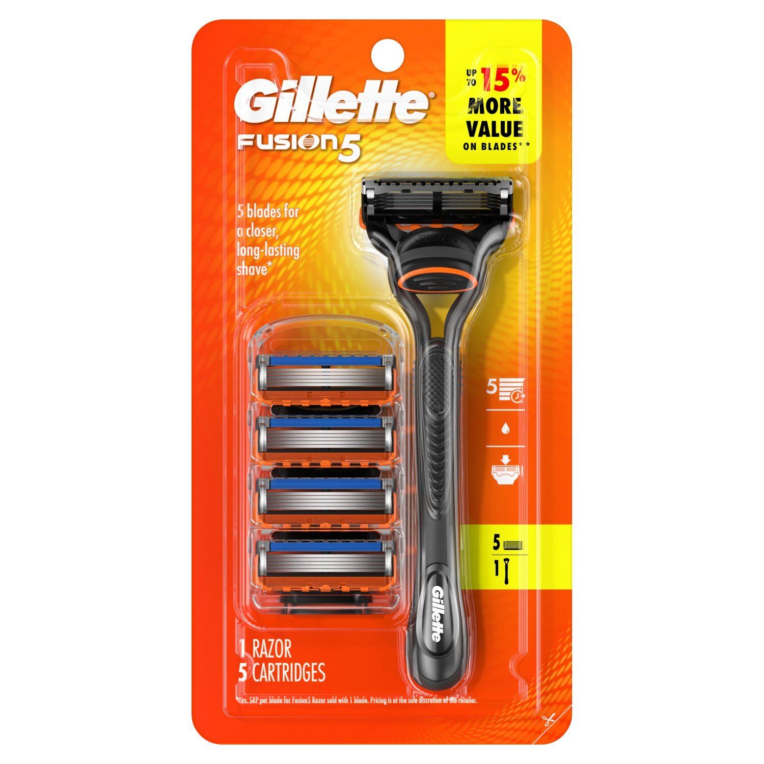 Gillette Fusion 5 Razor and Cartridges