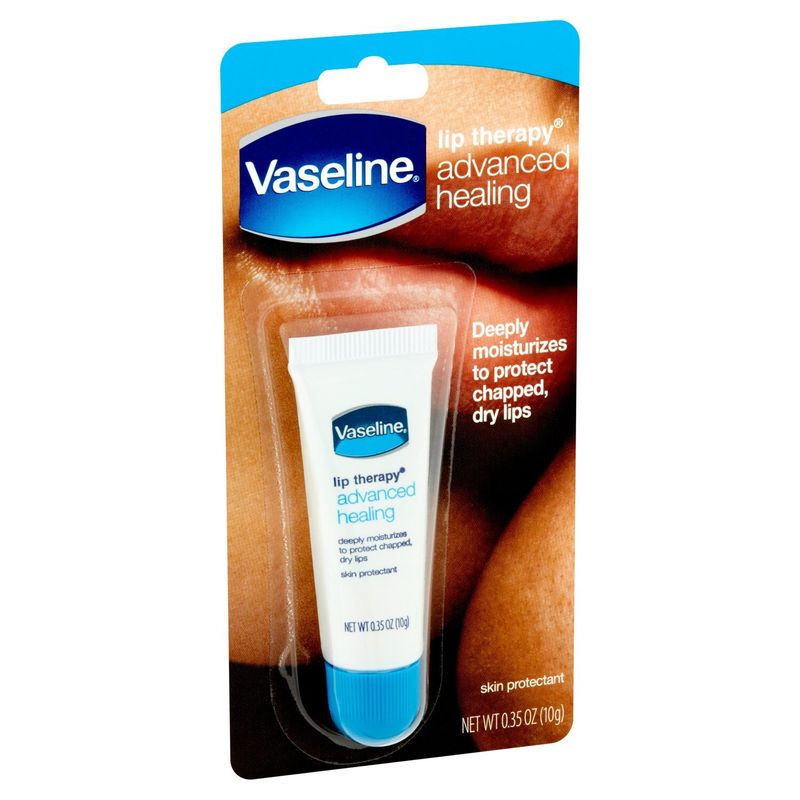Vaseline Lip Therapy Advanced Healing Skin Protectant Lip Balm, 0.35 oz