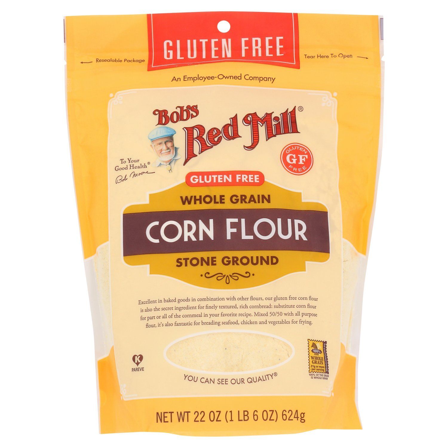 Bob's Red Mill Gluten Free Corn Flour, 22 oz