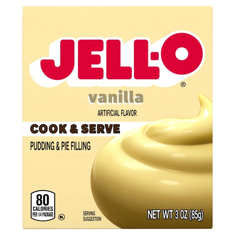 Jell-O Vanilla Cook &amp; Serve Pudding &amp; Pie Filling, 3 oz