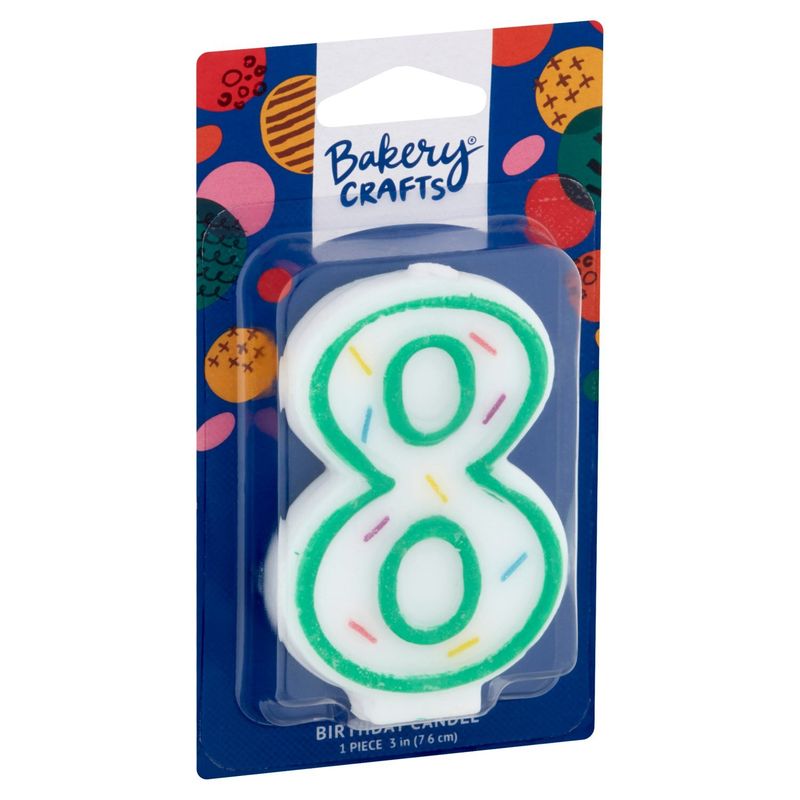 Bakery Crafts 3 in 8 Birthday Candle