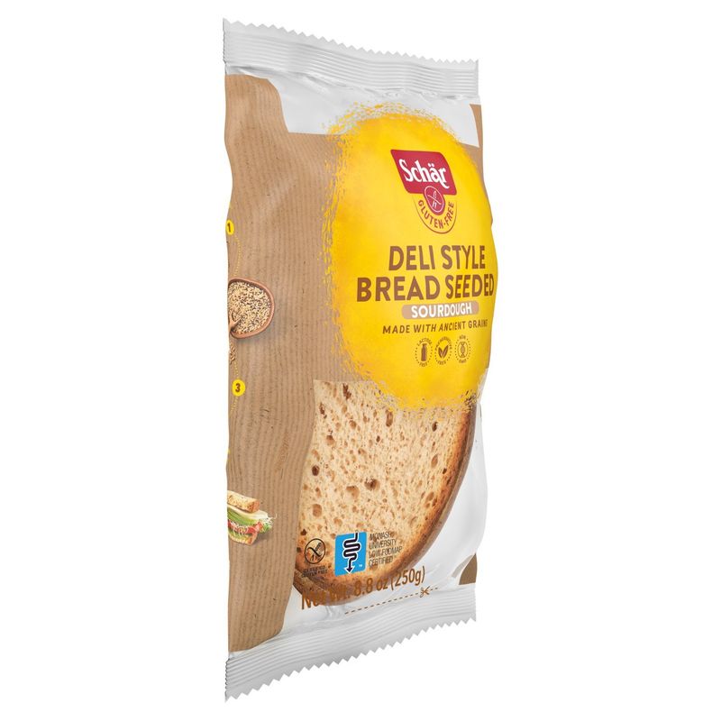 Schär Gluten Free Deli Style Bread Seeded Sourdough Bread, 8.8 oz