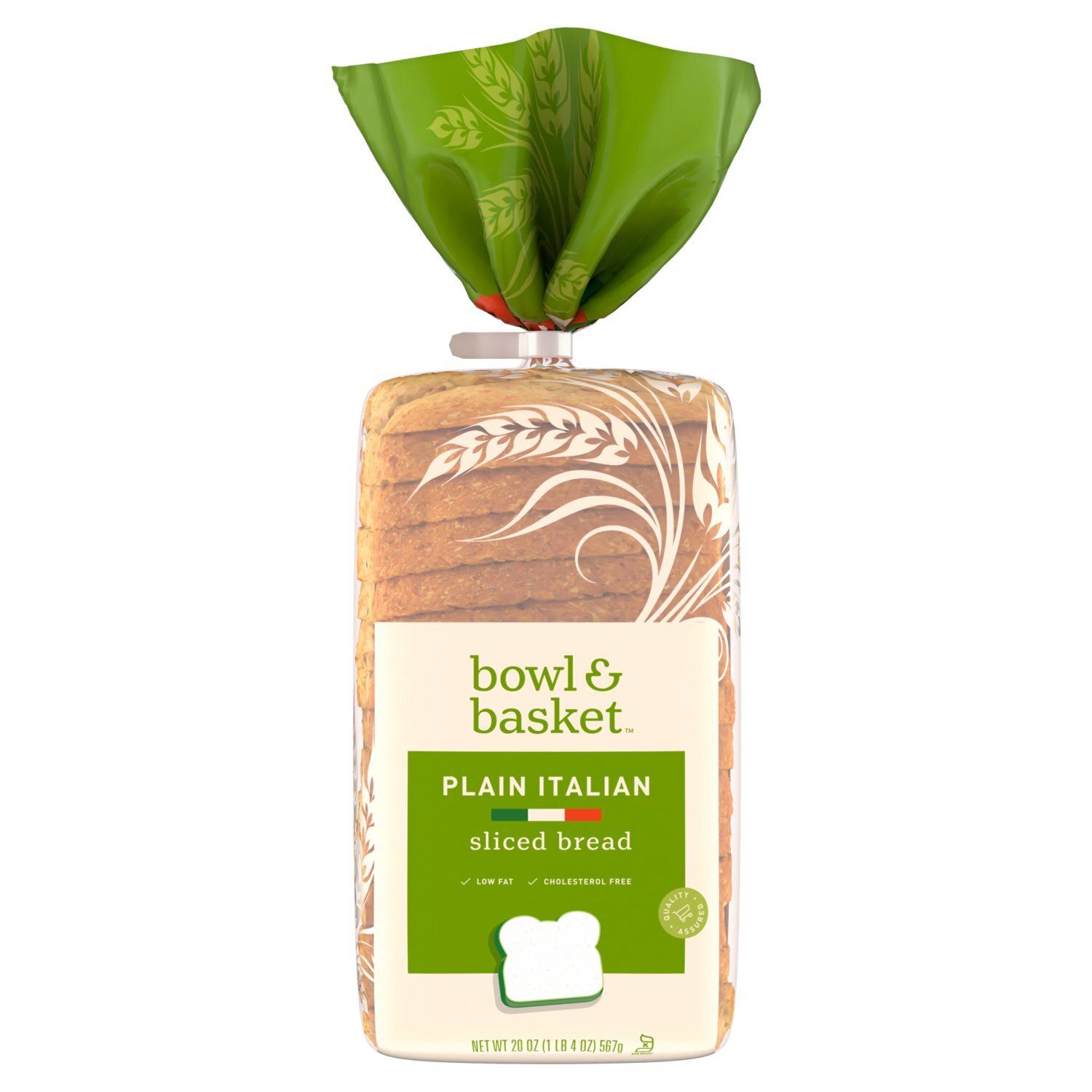 Bowl &amp; Basket Plain Italian Sliced Bread, 20 oz