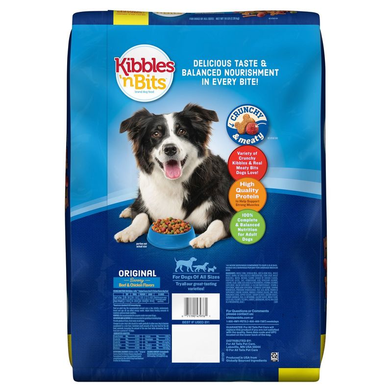 Kibbles 'n Bits Original Savory Beef &amp; Chicken Flavors Dog Food, 16 lb