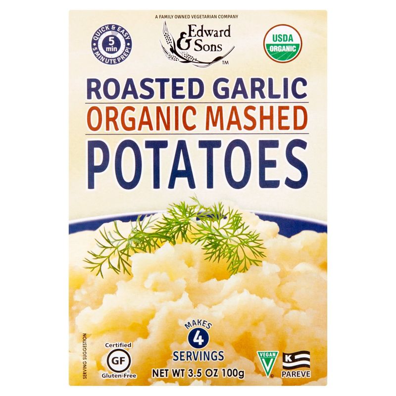Edward &amp; Sons Roasted Garlic Organic Mashed Potatoes, 3.5 oz