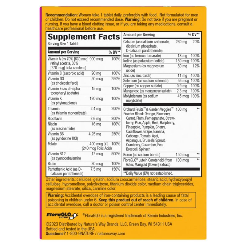 Nature's Way Alive! Women's Complete Multivitamin Supplement, 50 count
