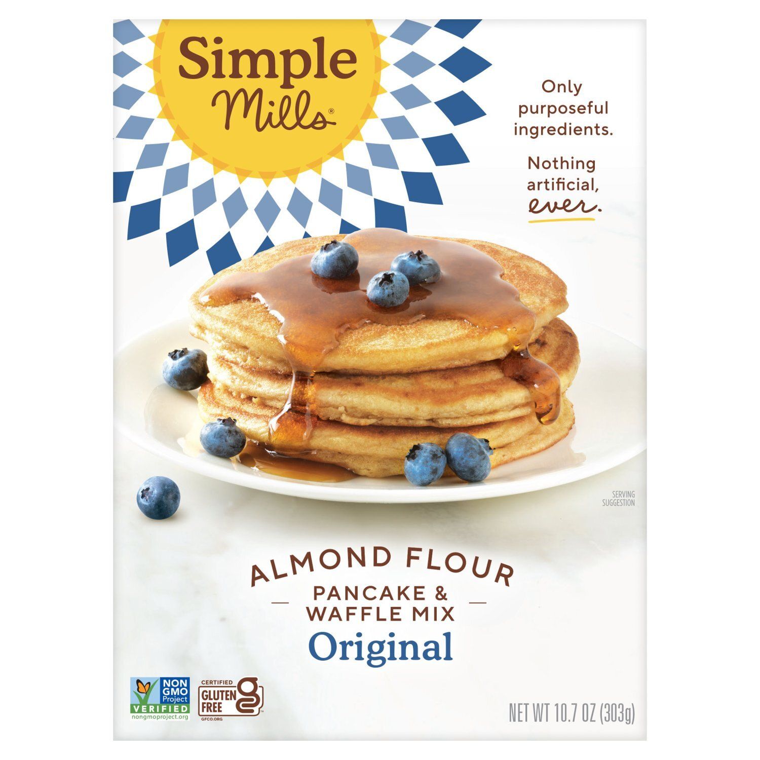 Simple Mills Original Almond Flour Pancake &amp; Waffle Mix, 10.7 oz