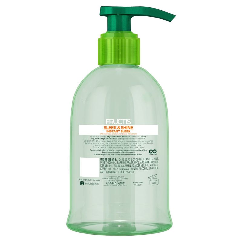 Garnier Fructis Sleek &amp; Shine Anti-Frizz Serum, Frizzy, Dry, Unmanageable Hair, 5.1 fl. oz.