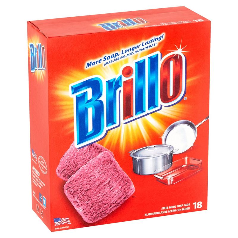 Brillo Steel Wool Soap Pads, 18 count