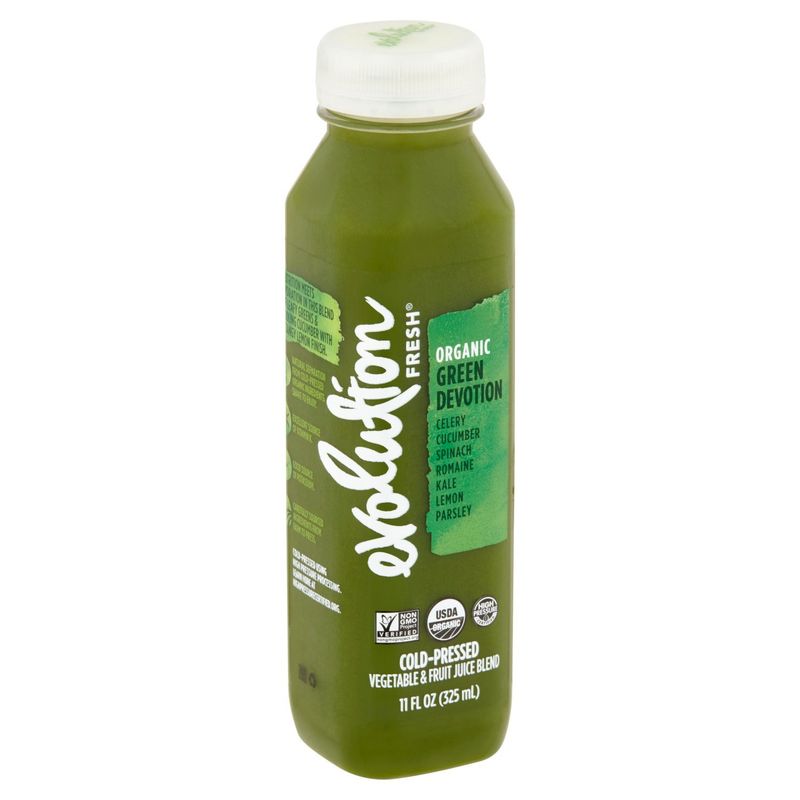 Evolution Fresh Organic Green Devotion Cold-Pressed Vegetable and Fruit Juice Blend, 11 fl oz