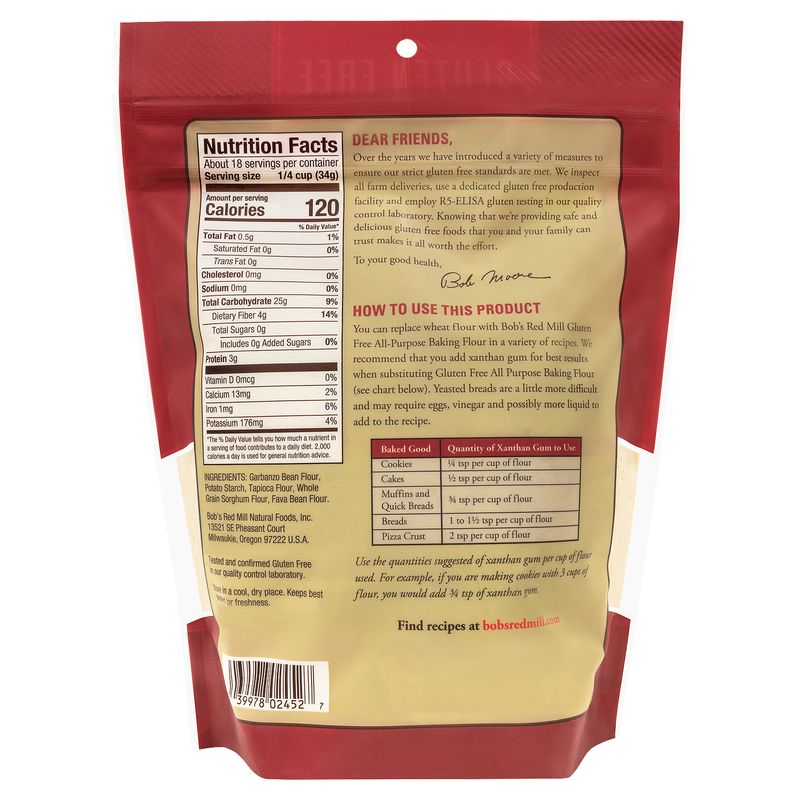Bob's Red Mill Gluten Free All Purpose Baking Flour, 22 oz