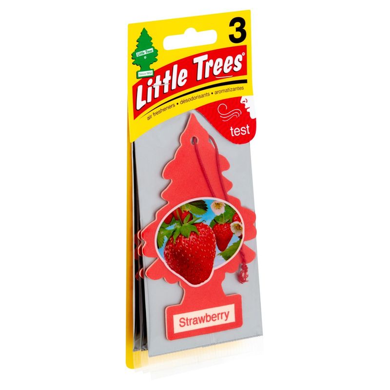Little Trees Strawberry Air Fresheners, 3 count