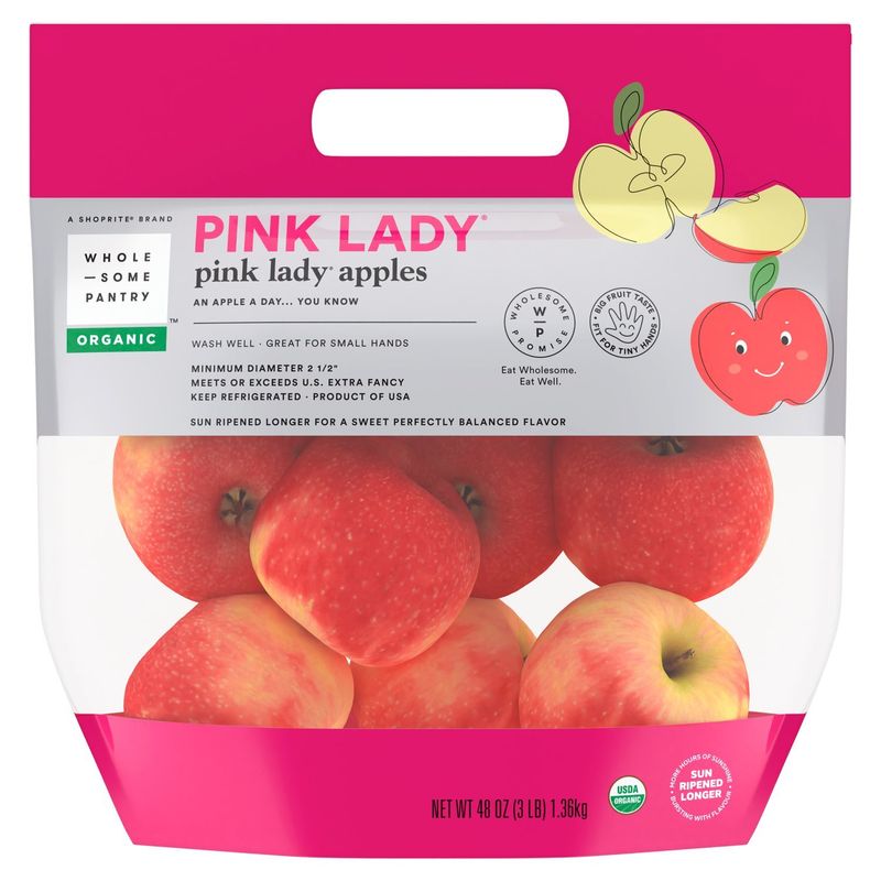 Wholesome Pantry Organic Pink Lady Apples, 3 lb bag