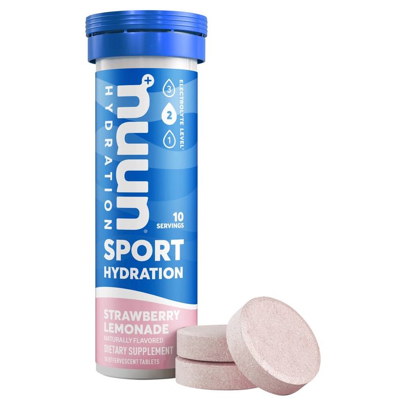Nuun Strawberry Lemonade Sport Hydration Dietary Supplement, 10 count