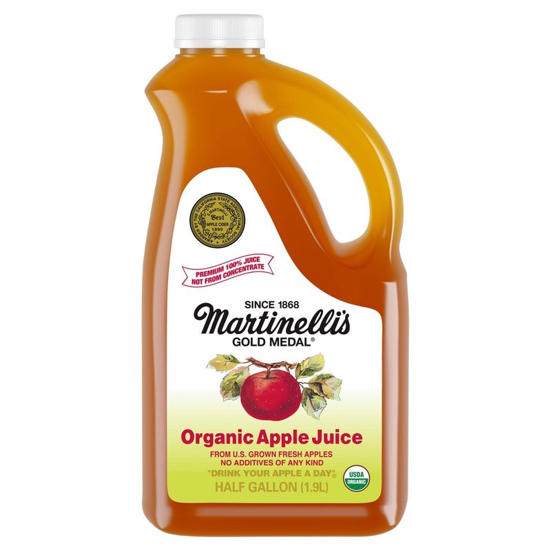 Martinelli's Gold Medal Organic Apple Juice, half gallon