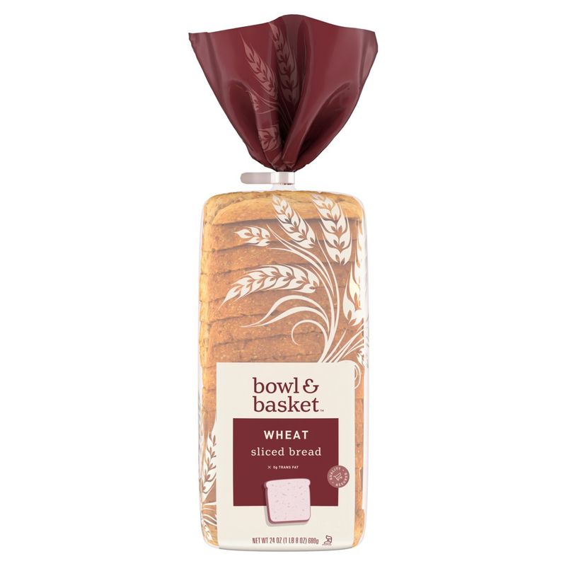 Bowl &amp; Basket Wheat Sliced Bread, 24 oz