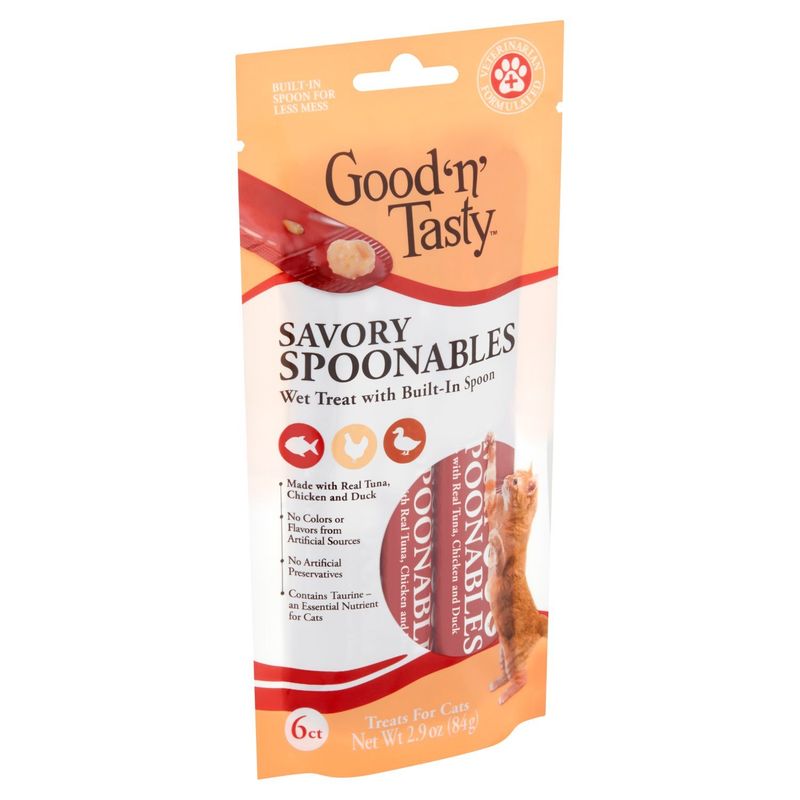 Good 'n' Tasty Savory Spoonables Treats for Cats, 6 count, 2.9 oz