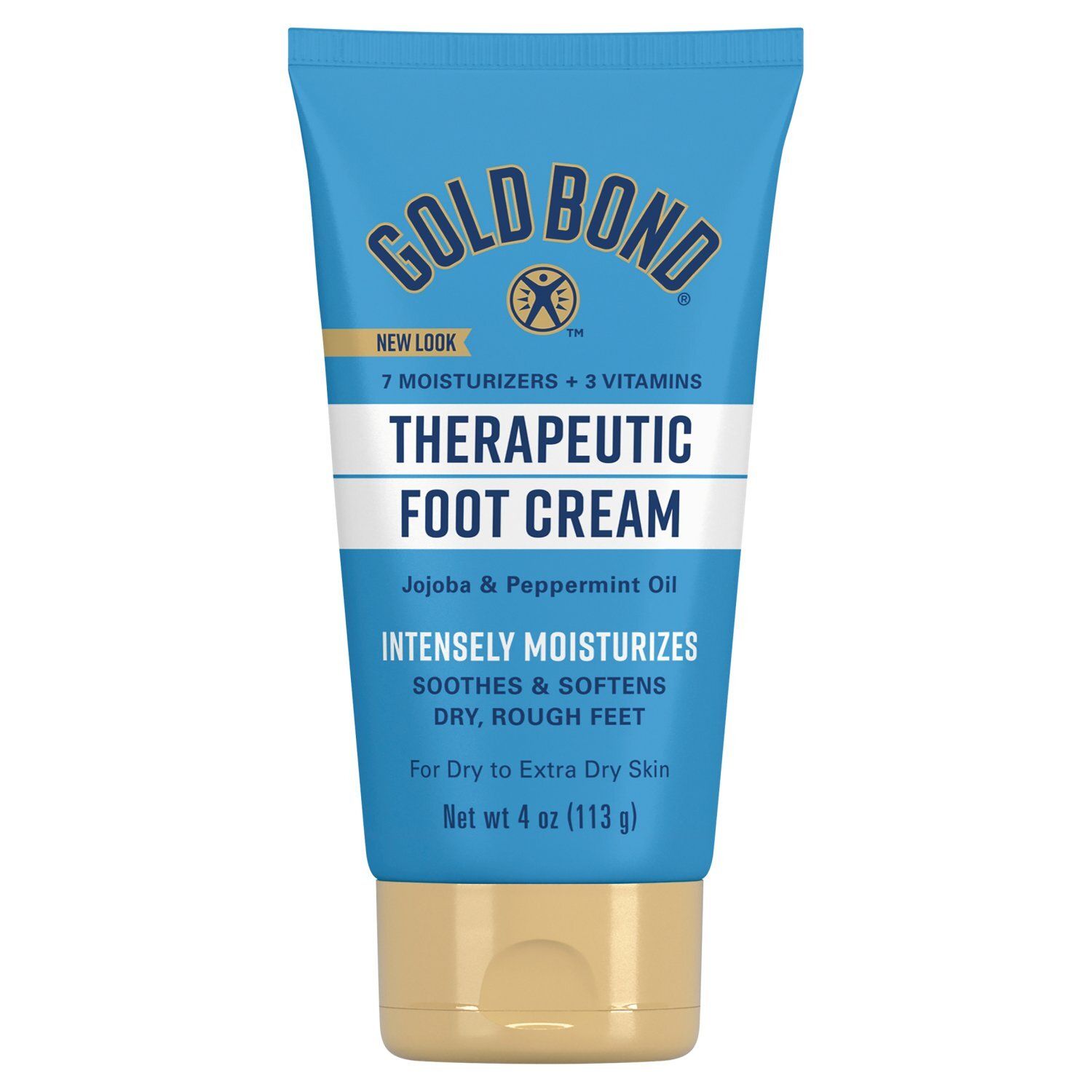 Gold Bond Jojoba &amp; Peppermint Oil Therapeutic Foot Cream, 4 oz