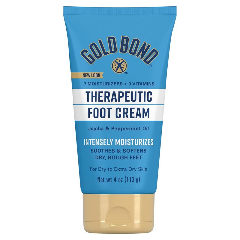 Gold Bond Jojoba &amp; Peppermint Oil Therapeutic Foot Cream, 4 oz