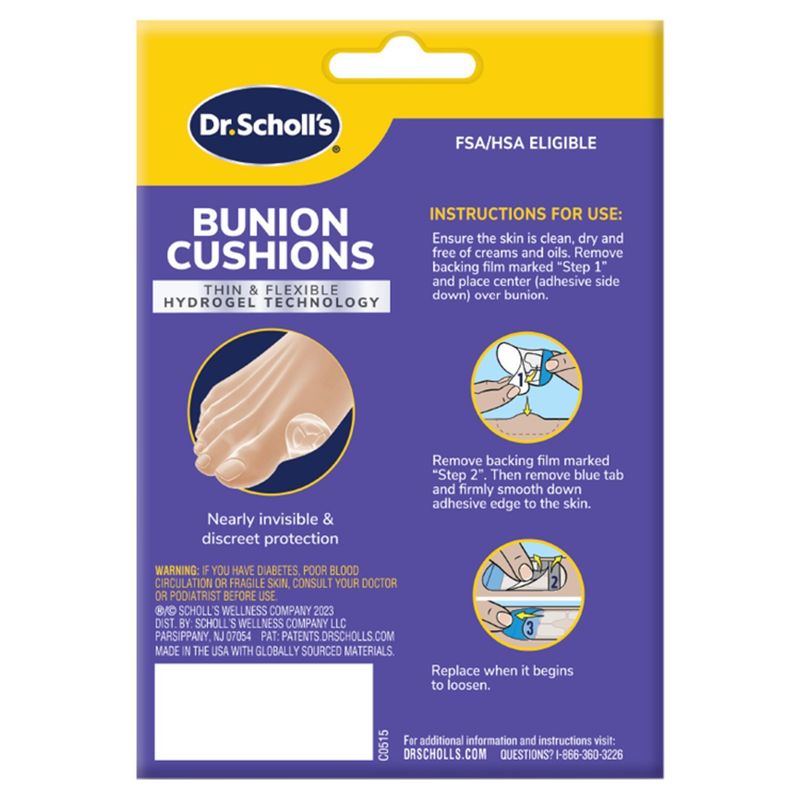 Dr. Scholl's Bunion Cushions, 5 count