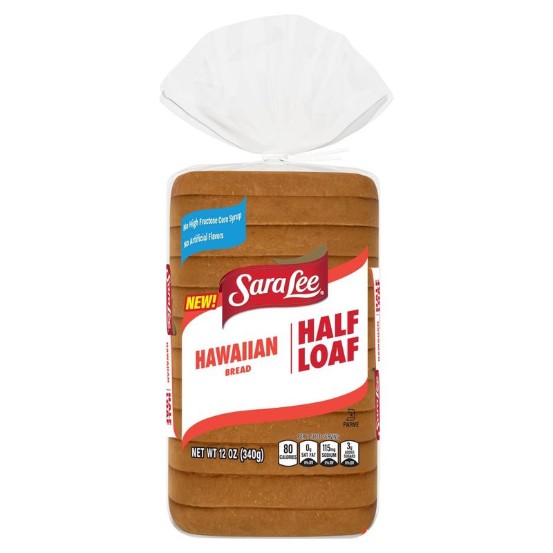 Sara Lee Honey Butter Flavored Half Loaf Hawaiian Bread, 12 oz