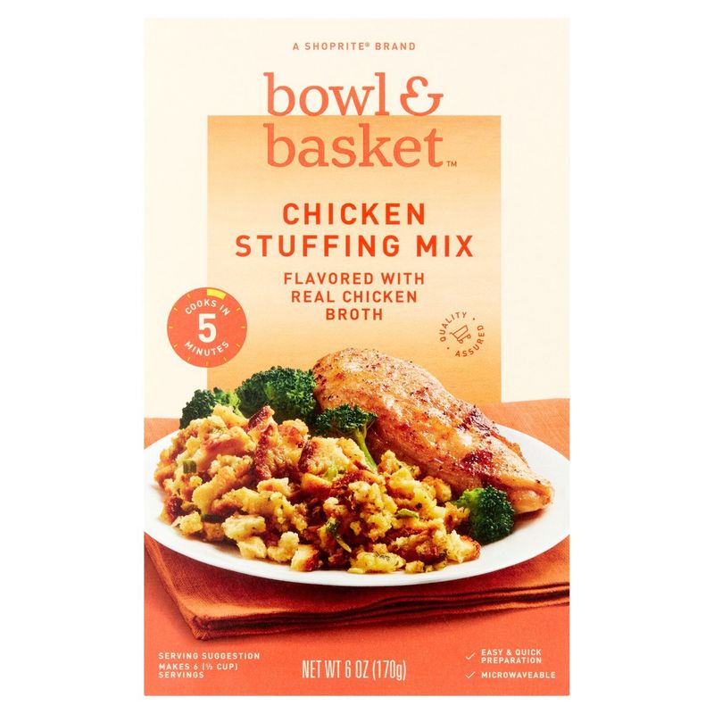 Bowl &amp; Basket Chicken Stuffing Mix, 6 oz