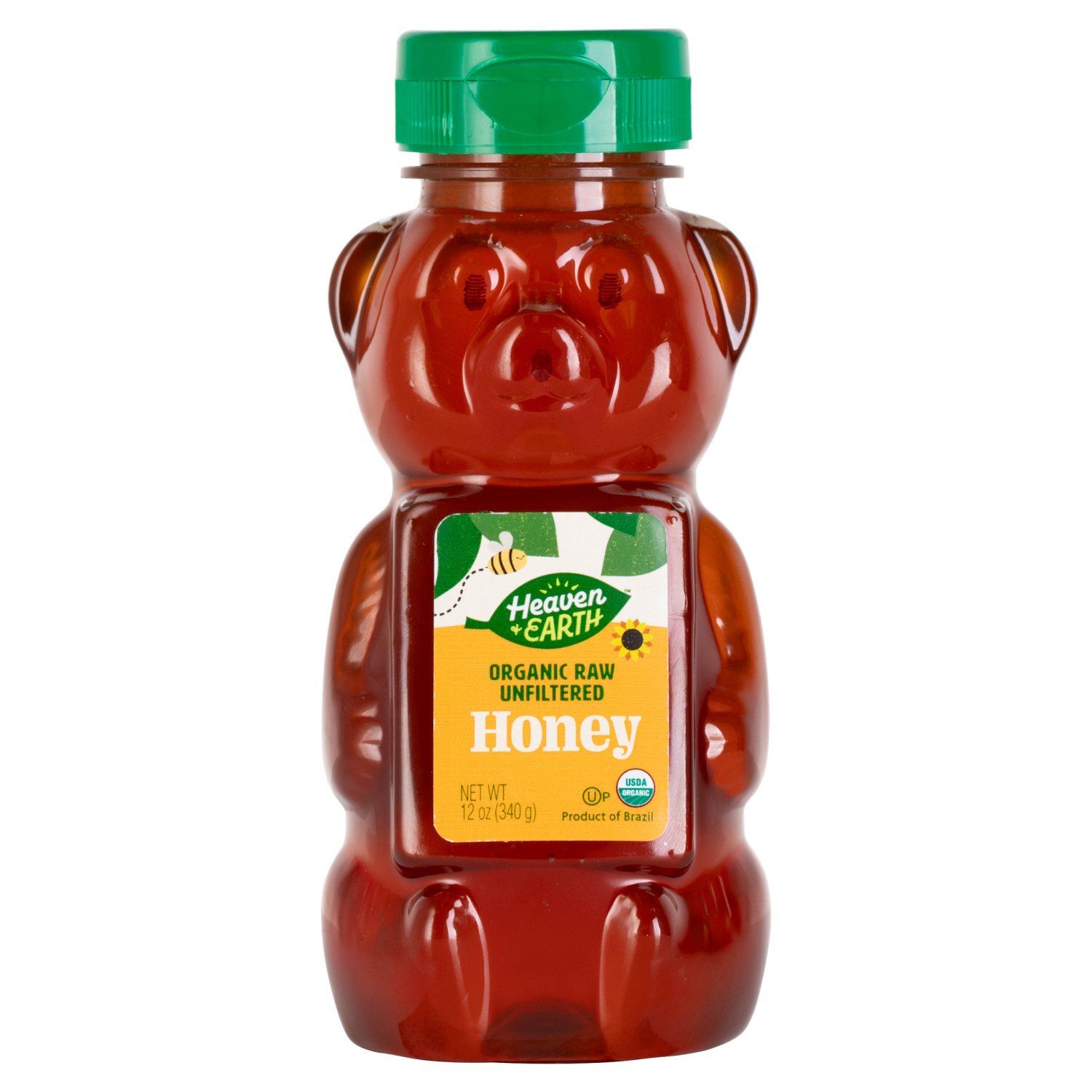 Heaven &amp; Earth Organic Raw Unfiltered Honey, 12 oz