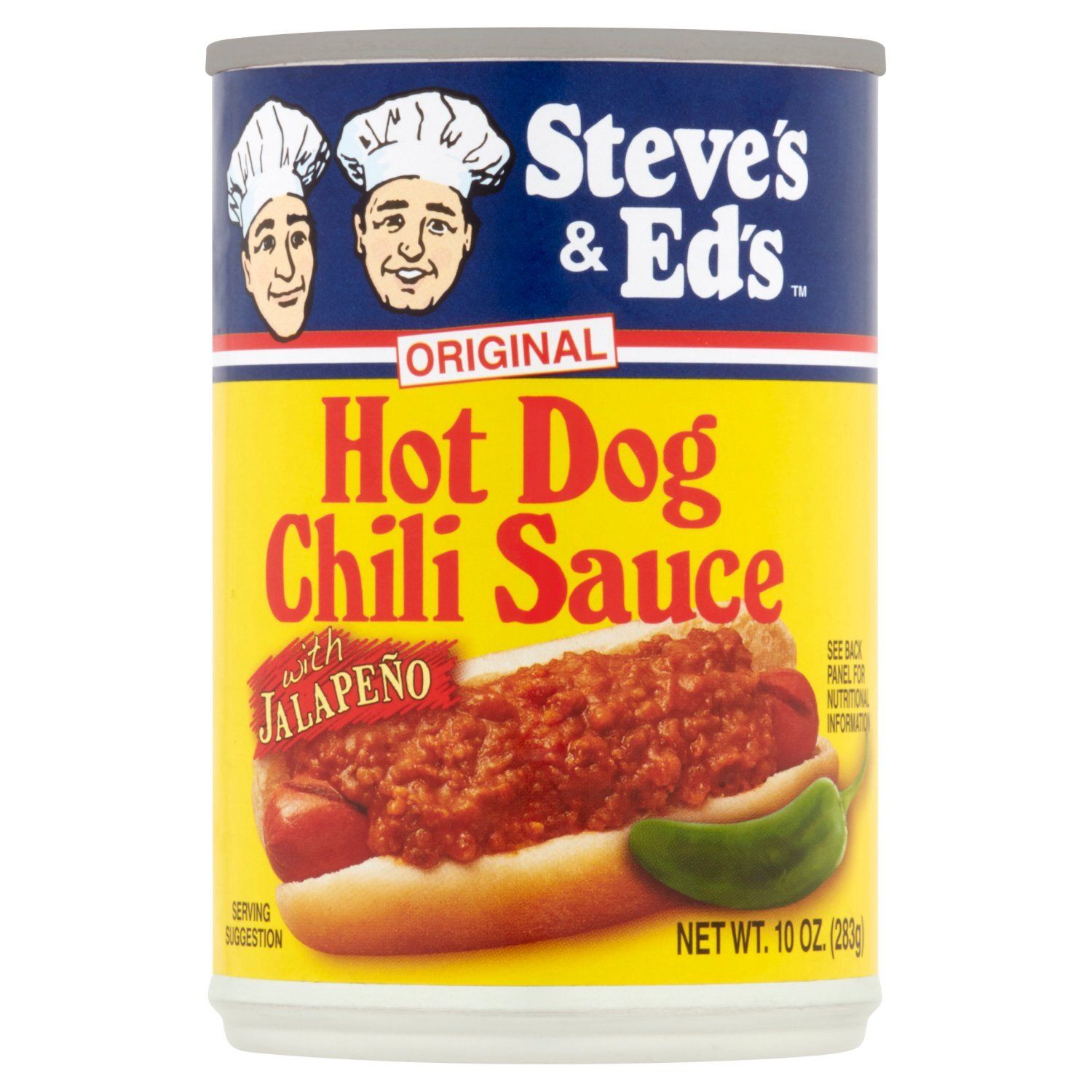 Steve's &amp; Ed's Original Hot Dog Chili Sauce with Jalapeño, 10 oz