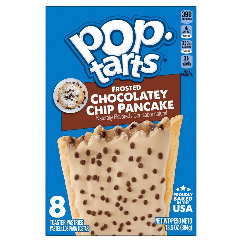 Pop-Tarts Frosted Chocolatey Chip Pancake Toaster Pastries, 8 count, 13.5 oz